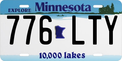 MN license plate 776LTY