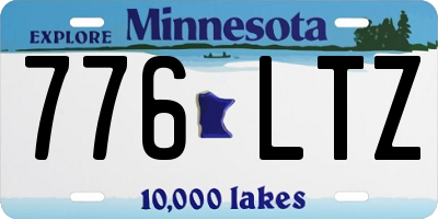 MN license plate 776LTZ