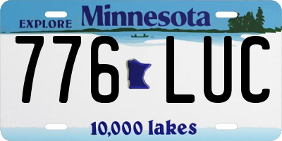 MN license plate 776LUC