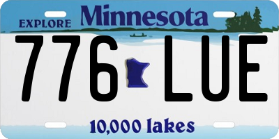 MN license plate 776LUE