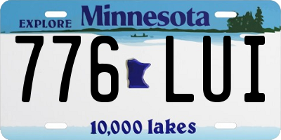 MN license plate 776LUI