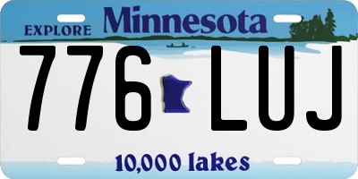 MN license plate 776LUJ