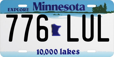 MN license plate 776LUL