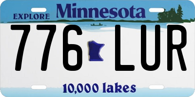 MN license plate 776LUR