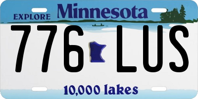 MN license plate 776LUS
