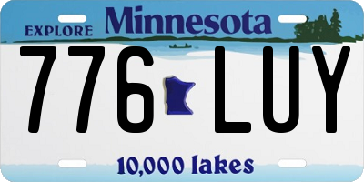 MN license plate 776LUY