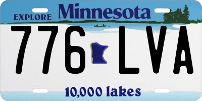 MN license plate 776LVA
