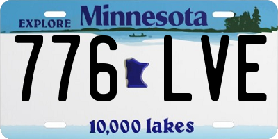 MN license plate 776LVE