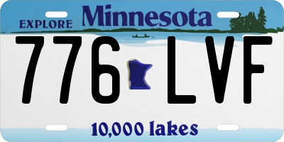 MN license plate 776LVF
