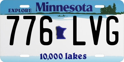 MN license plate 776LVG