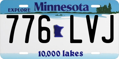 MN license plate 776LVJ