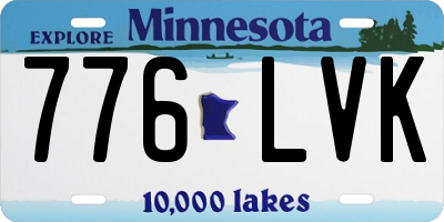 MN license plate 776LVK