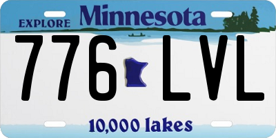 MN license plate 776LVL