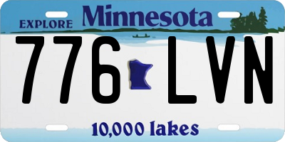 MN license plate 776LVN