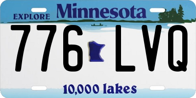 MN license plate 776LVQ