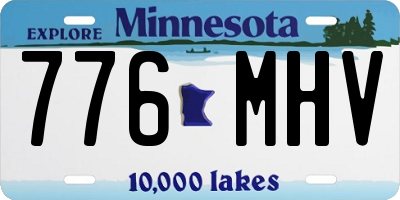 MN license plate 776MHV
