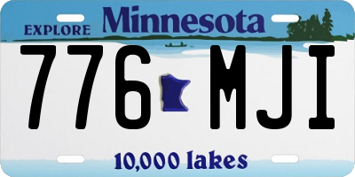 MN license plate 776MJI