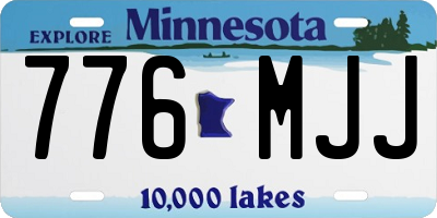 MN license plate 776MJJ