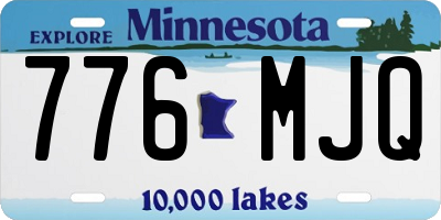 MN license plate 776MJQ