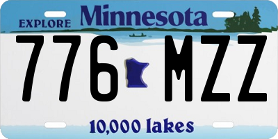 MN license plate 776MZZ