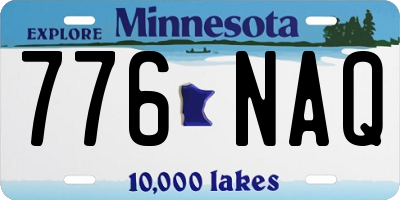 MN license plate 776NAQ