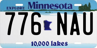 MN license plate 776NAU