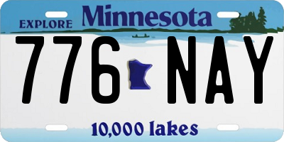 MN license plate 776NAY