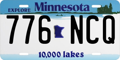 MN license plate 776NCQ