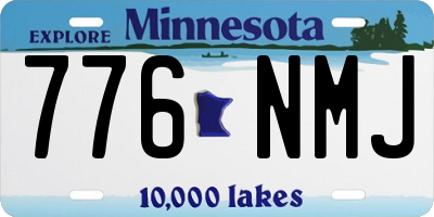MN license plate 776NMJ
