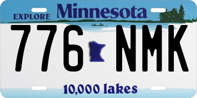MN license plate 776NMK