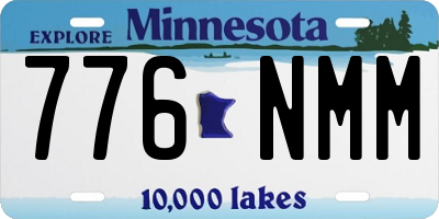 MN license plate 776NMM