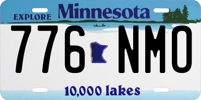MN license plate 776NMO