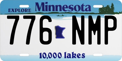 MN license plate 776NMP