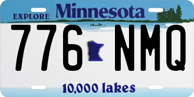 MN license plate 776NMQ