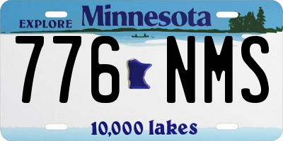 MN license plate 776NMS