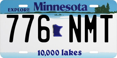 MN license plate 776NMT