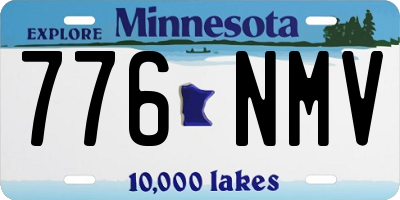 MN license plate 776NMV