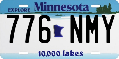 MN license plate 776NMY
