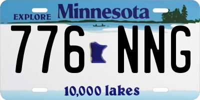 MN license plate 776NNG
