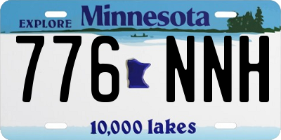 MN license plate 776NNH