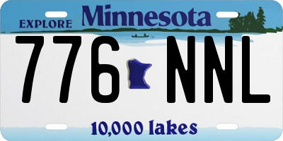 MN license plate 776NNL