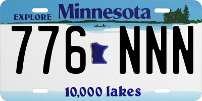 MN license plate 776NNN