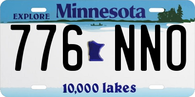 MN license plate 776NNO