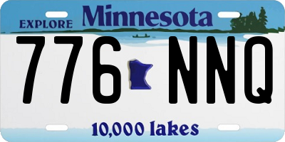 MN license plate 776NNQ