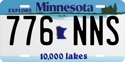 MN license plate 776NNS
