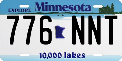 MN license plate 776NNT