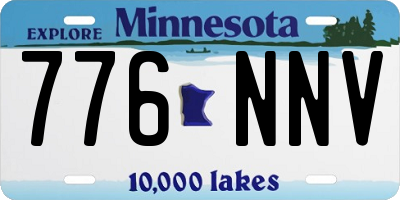MN license plate 776NNV