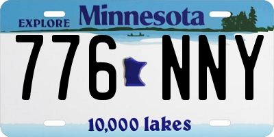 MN license plate 776NNY