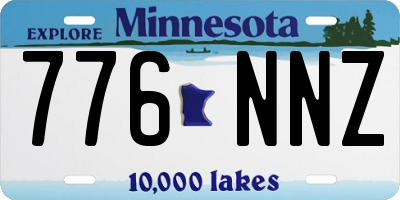 MN license plate 776NNZ