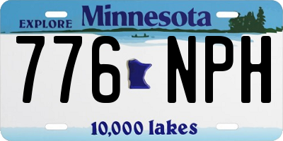 MN license plate 776NPH
